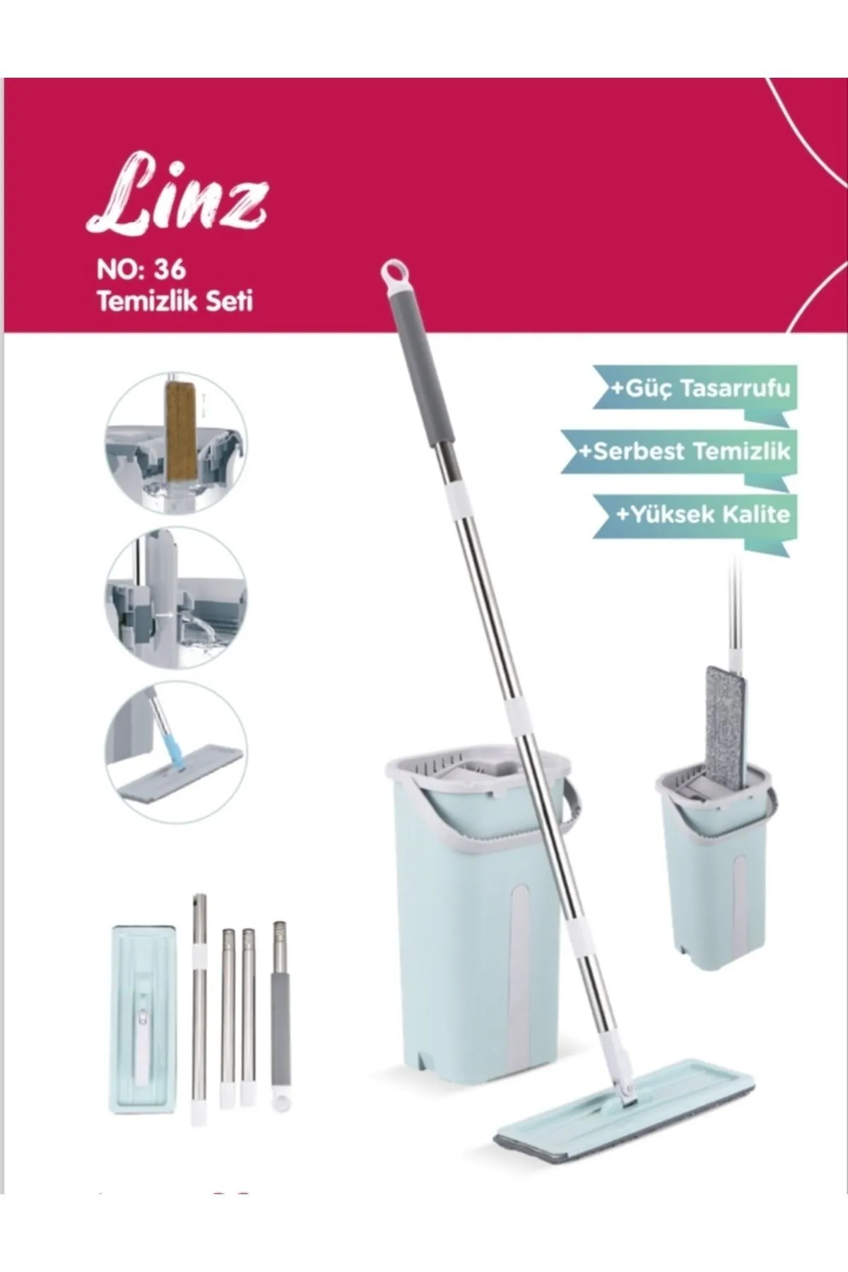 MOPEXA%20Linz%20Mop%20Temizlik%20Kova%20Seti%20
