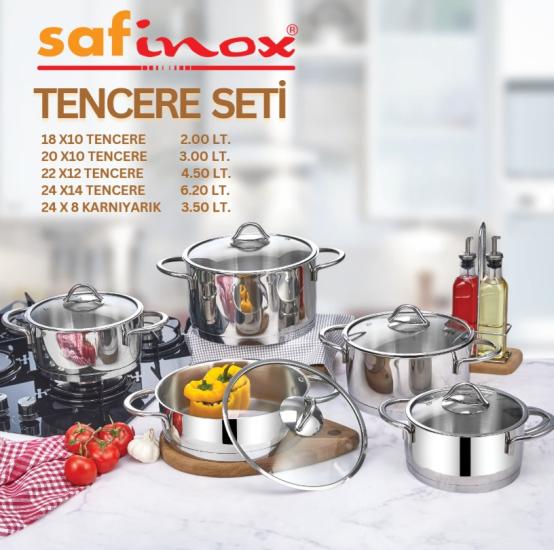 Safinox Vision 10 Parça Çelik Set