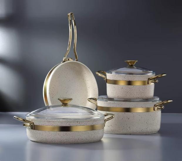Bonera Nile 7 Parça Granit Set