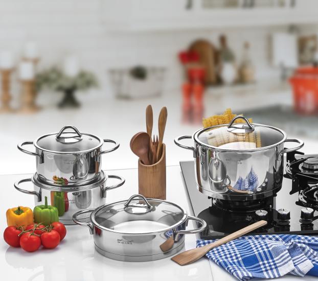 Safinox Visin 8 Parça Çelik Set