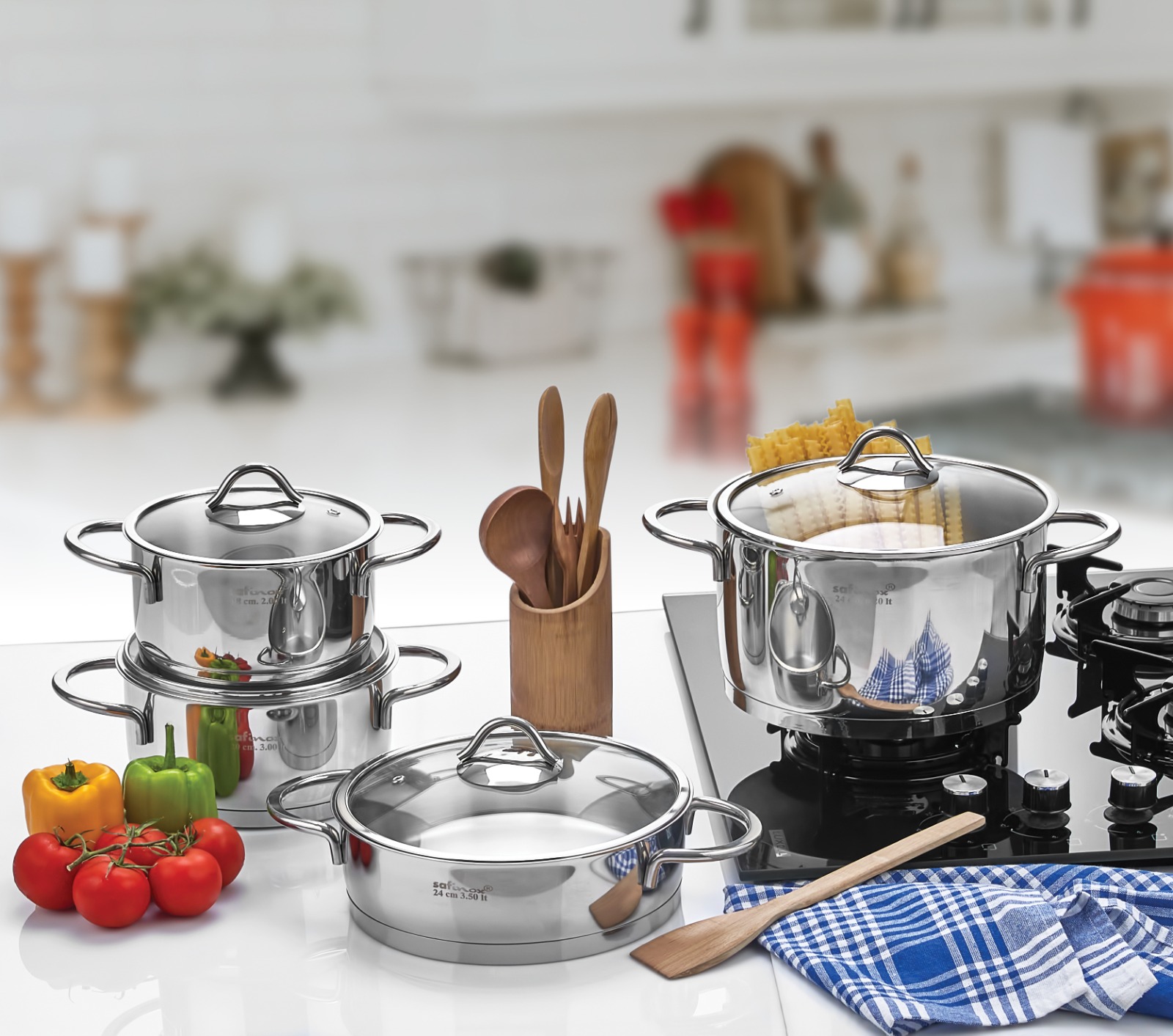 Safinox%20Visin%208%20Parça%20Çelik%20Set